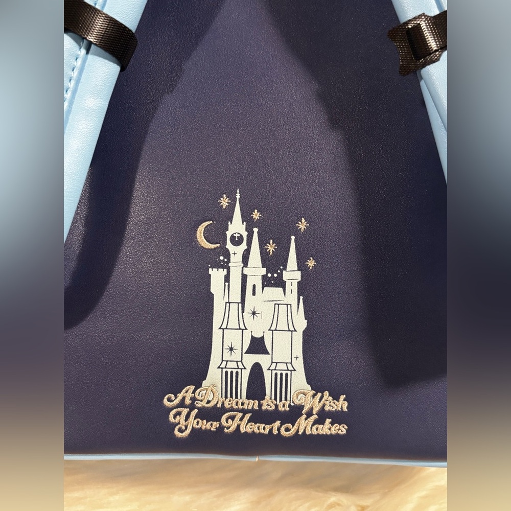 Loungefly Cinderella Castle Glow Mini Backpack NWOT - Picture 7 of 12
